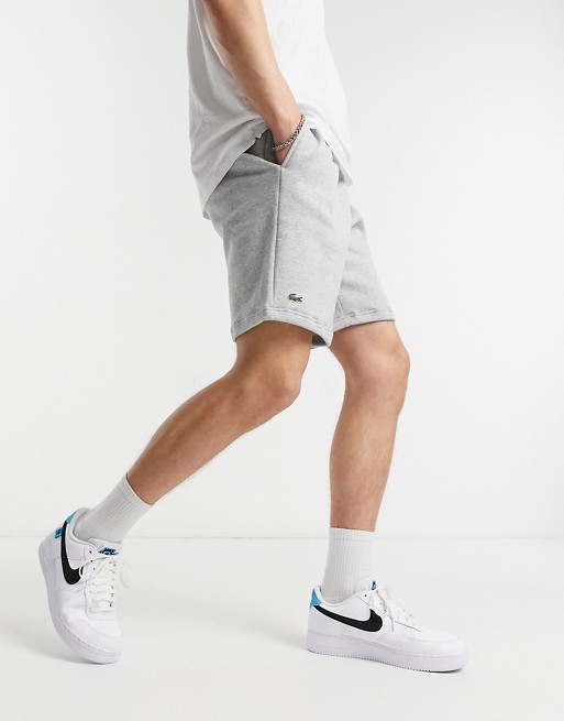 Lacoste basic jersey shorts in grey
