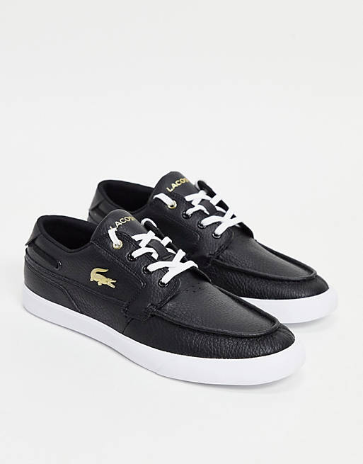 Lacoste bayliss boat trainers in black