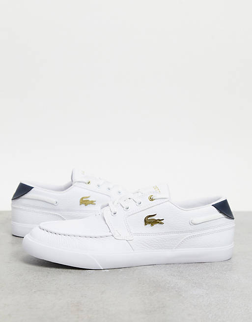 Lacoste bayliss boat trainers in white
