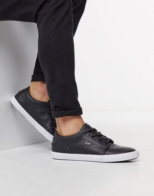 lacoste bayliss leather sneakers