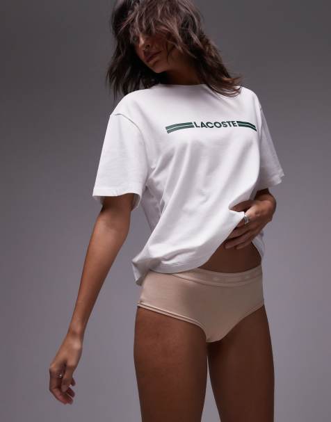 Lacoste - Beige briefs med logo-taljebånd - view 1