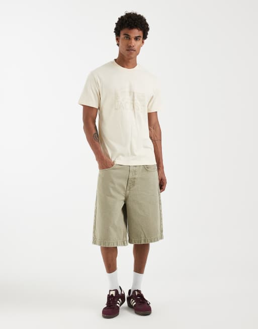 Lacoste - Beige T-shirt med grafisk sandfarvet logo, 2 af 5