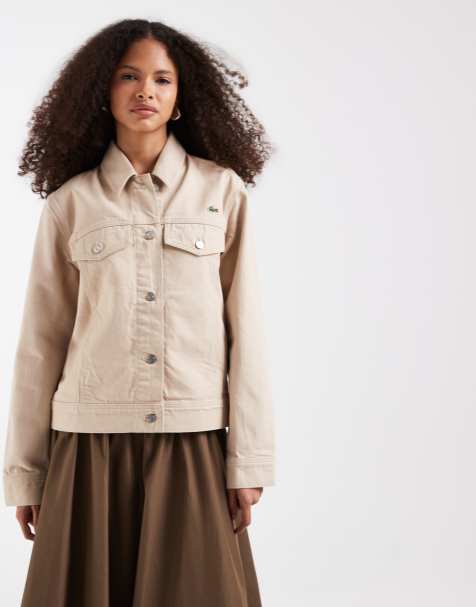 Lacoste - Beige trucker-jakke i denim - view 1