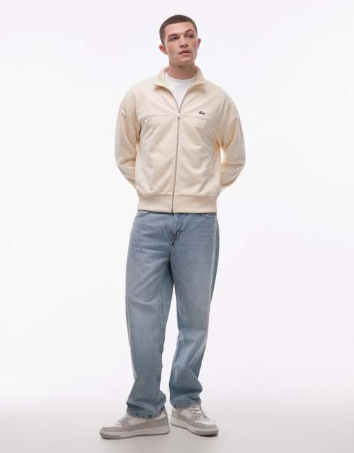 Lacoste – Beżowa bluza dresowa zapinana na zamek , 2 z 5