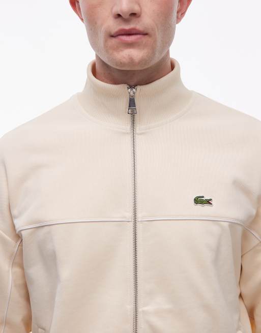 Lacoste – Beżowa bluza dresowa zapinana na zamek , 5 z 5