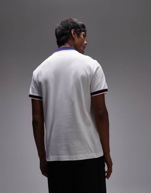 Lacoste – Biała koszulka polo z kontrastową lamówką , 2 z 4