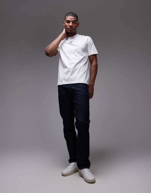Lacoste – Biały, luźny T-shirt z małym, kontrastowym nadrukiem logo, 2 z 4