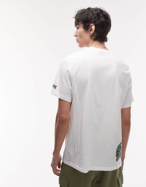 Lacoste – Biały T-shirt z logo, 4 z 4