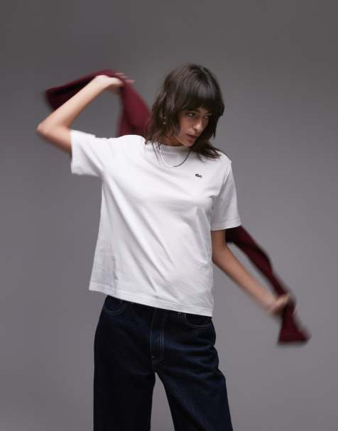 Lacoste – Biały T-shirt - view 1