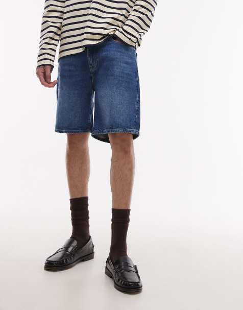 Lacoste – Blå, mörktvättade jeansshorts - view 1