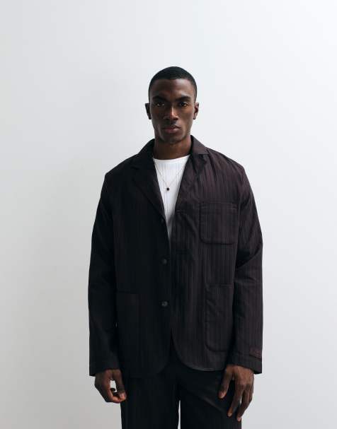 Lacoste - Blazer plissé marrone in coordinato - view 1