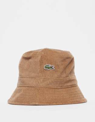 Lacoste - Bob en velours côtelé - Marron-Brown
