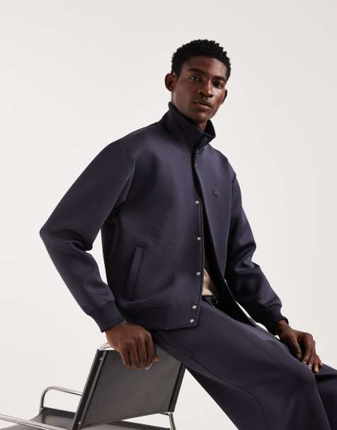 Lacoste - Bomberjack in marineblauw, deel van co-ord set - view 1