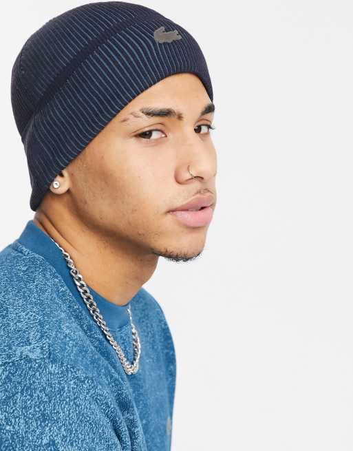 Bonnet lacoste bleu clearance foncé