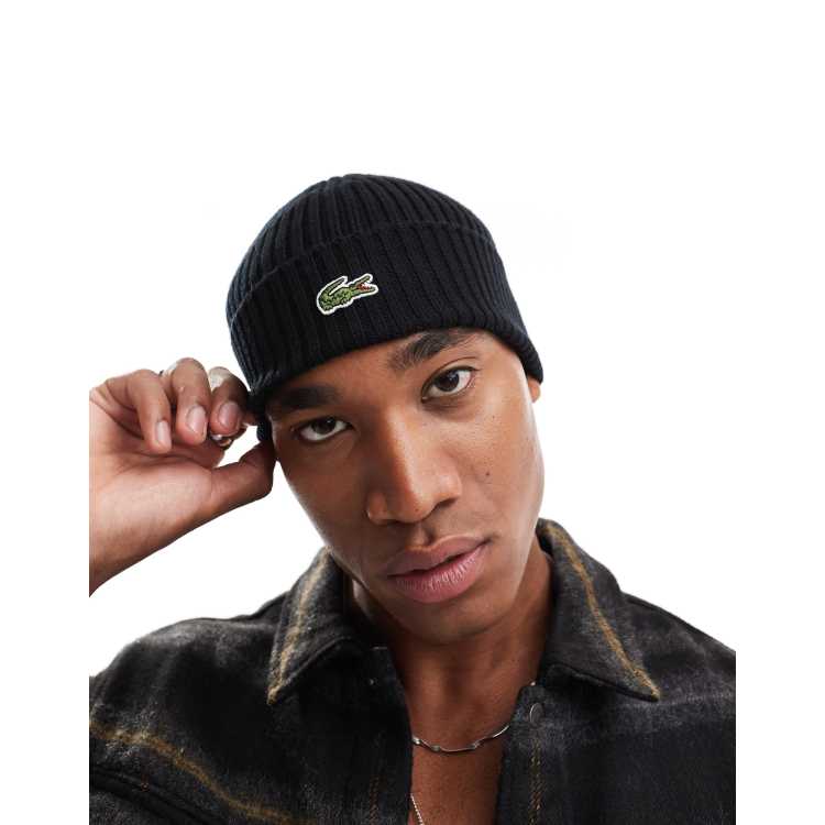 Lacoste Bonnet a logo Noir ASOS