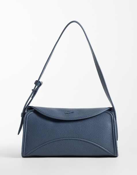 Lacoste borsa a spalla con patta Everyday Club blu - view 1