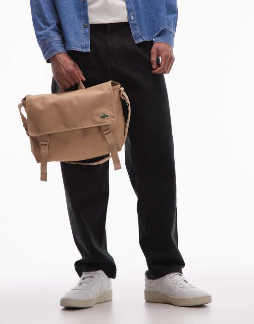 Lacoste - Borsa a tracolla color cuoio