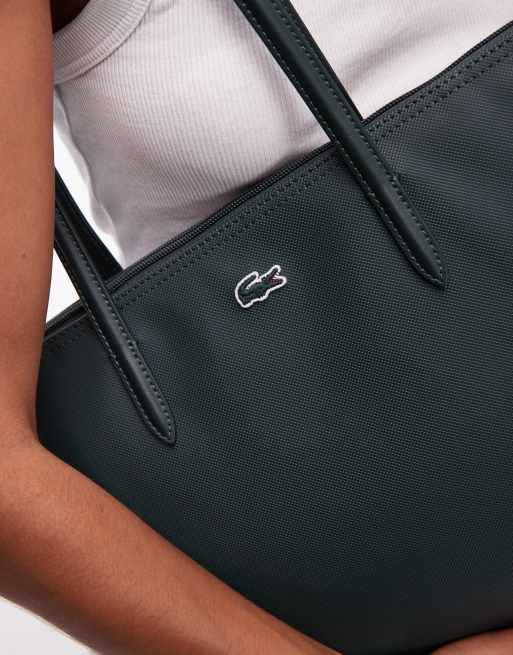 Lacoste - Borsa shopping grande verde, 2 di 4