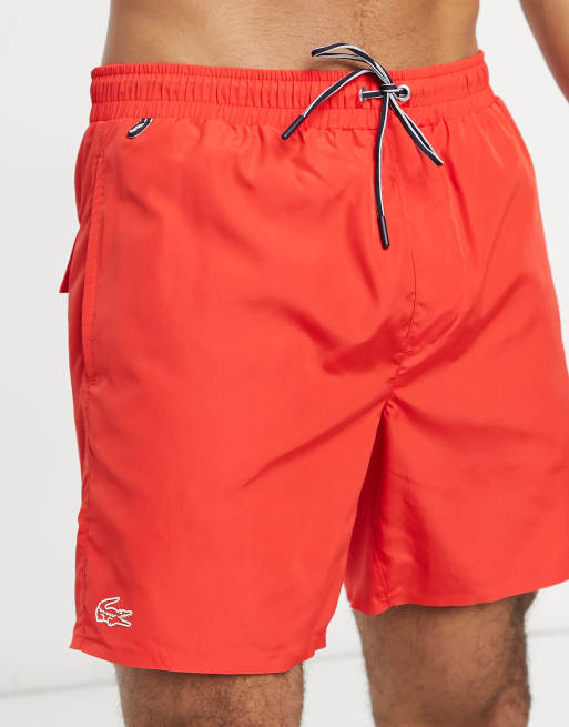 Short de 2025 bain lacoste orange