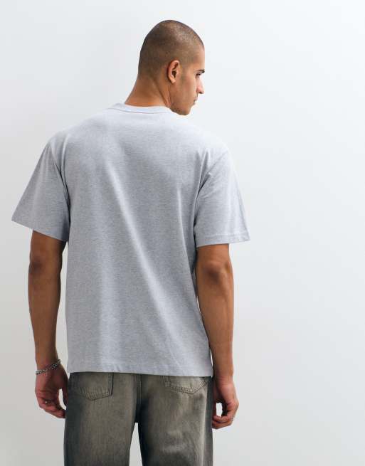 Lacoste boxig t-shirt med logga i grått, 3 av 5
