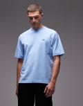 [Lacoste] Lacoste boxy fit t-shirt in light blue Chest 32-34 OVERVIEW