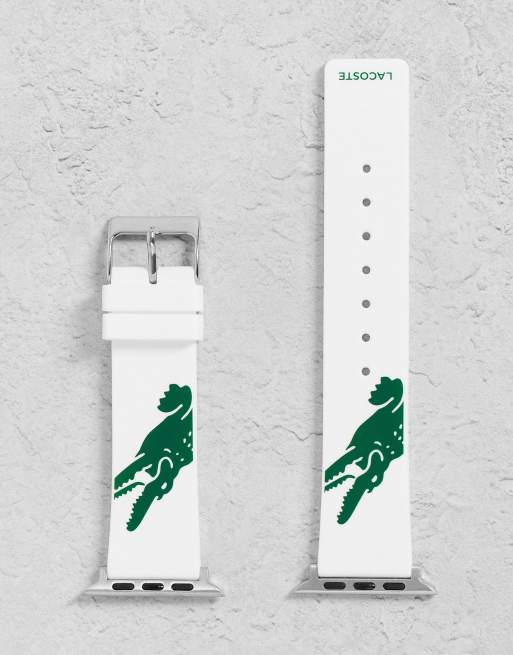 Lacoste Bracelet logo pour montre connect e Blanc