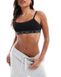 [Lacoste] Lacoste branding bandeau bralet in black XS BLACK