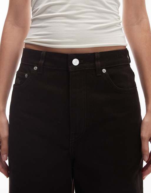 Lacoste – Brązowe jeansy z szerokimi nogawkami, część zestawu, 5 z 5