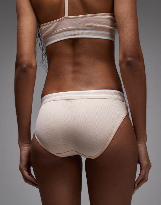 Lacoste briefs with stripe waistband in pink, 2 of 4