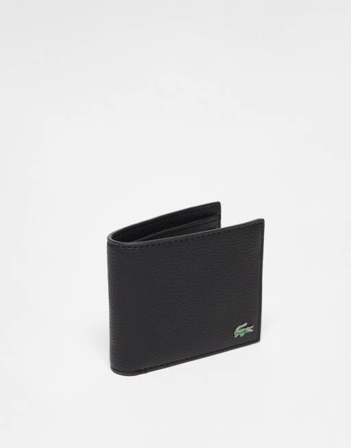 Lacoste – Brieftasche in Schwarz mit Logo