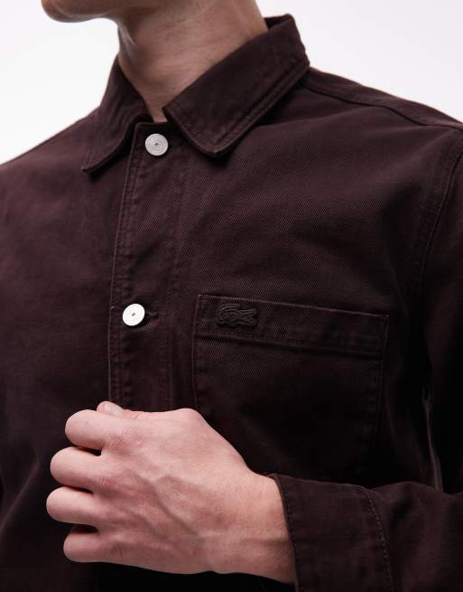 Lacoste - Brun overskjorte i denim - Del af sæt, 5 af 5