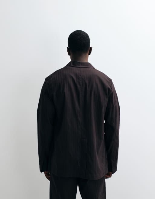 Lacoste – Brun, plisserad kavaj, del av set, 4 av 5