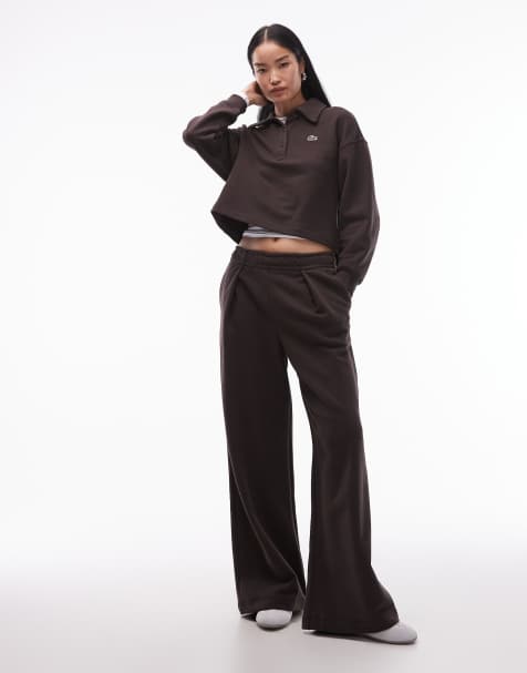 Lacoste - Brune joggingbukser - Del af sæt - view 1