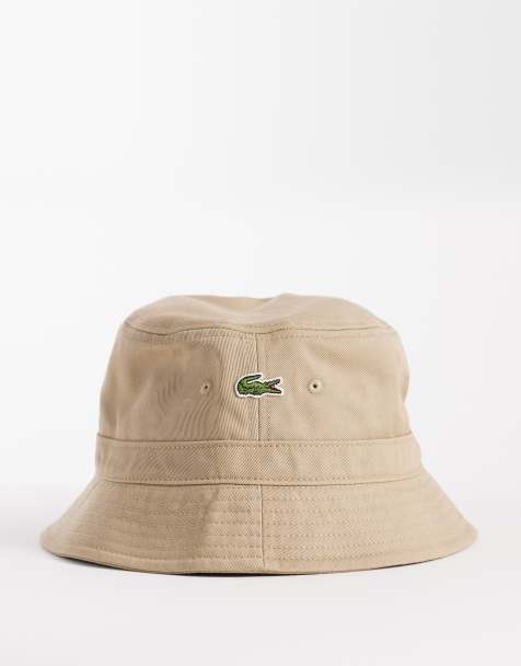 Lacoste bucket hat in beige - view 1
