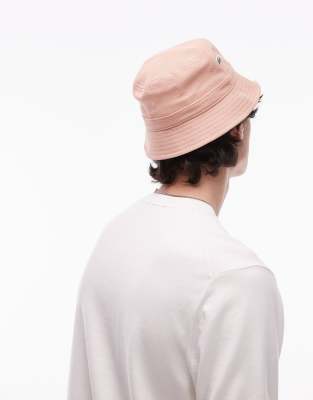 Shop Lacoste Bucket Hat In Pink