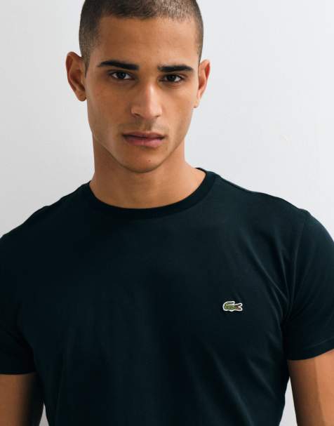 Lacoste - camiseta de manga corta con logo en verde oscuro - view 1