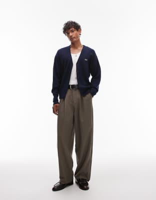 Lacoste Cardigan In Blue