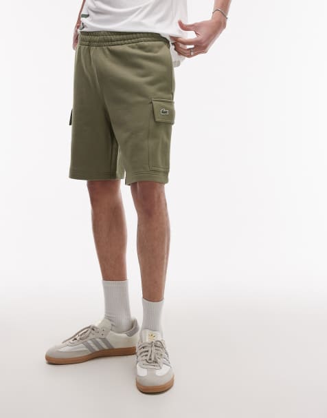 Lacoste cargo short in khaki green - view 1