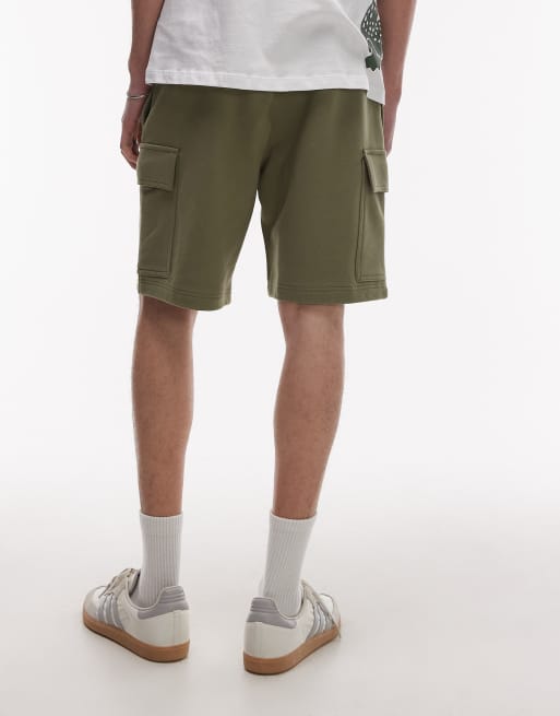 Lacoste cargo short in khaki green ASOS