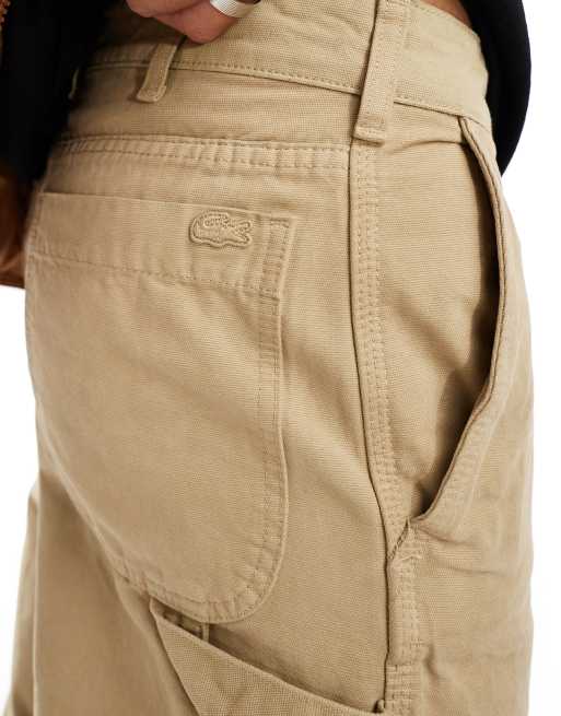 Lacoste cargo trousers in beige , 5 of 5