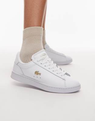 Lacoste - Carnaby - Baskets en cuir à logo - Blanc