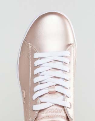basket lacoste rose gold asos