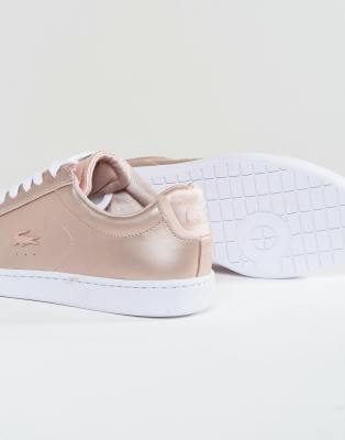 basket lacoste rose gold asos