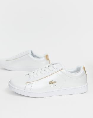 sneakers straighset en cuir crocodile doré