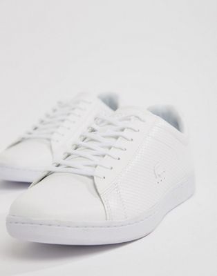 kamion lacoste all white sneakers 