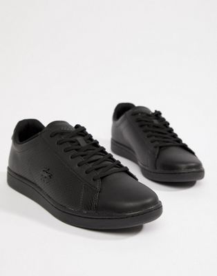 lacoste black tennis shoes