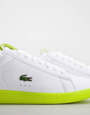yellow lacoste trainers