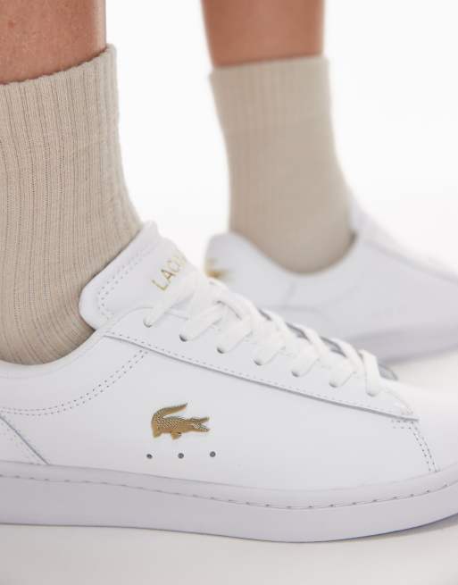 Lacoste – Carnaby Set – Sneaker aus Leder in Weiß mit Logo, 3 von 5