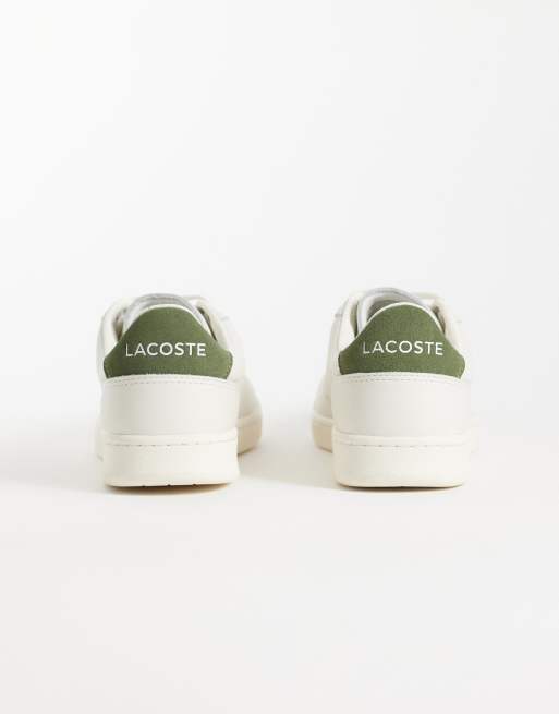 Lacoste Carnaby Set sneaker in wit en kaki, 3 van 5