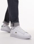 [Lacoste] Lacoste Carnaby sneakers in white/green 43 WHITE